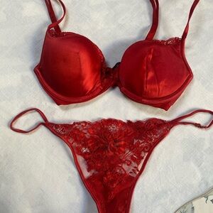La Perla Scarlet Lace Bra Set 32C